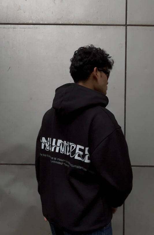 Premium Black Oversized Hoodie