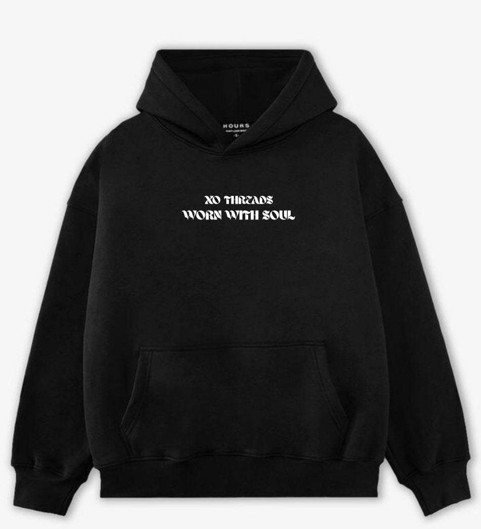 Premium Black Oversized Hoodie