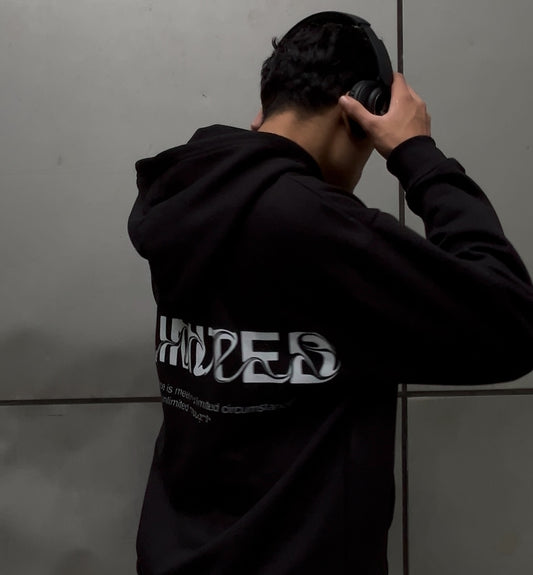 Premium Black Oversized Hoodie