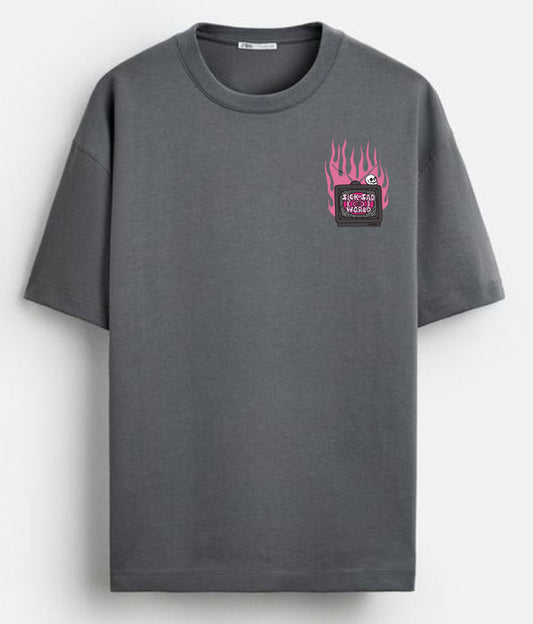 Charcoal grey oversized T-shirt